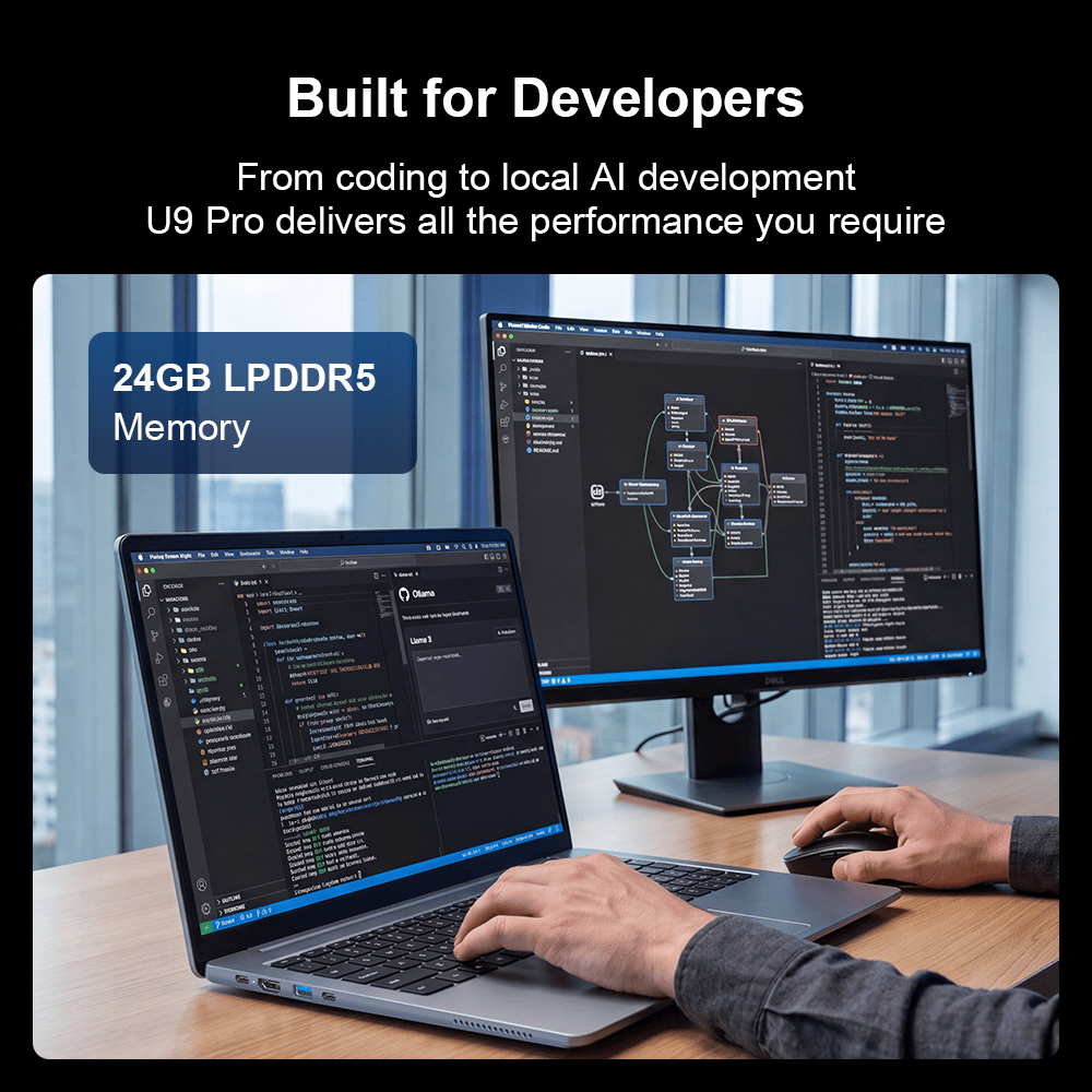 Ninkear U9 Pro Notebook Ultra 9 185H 24GB 1TB AI