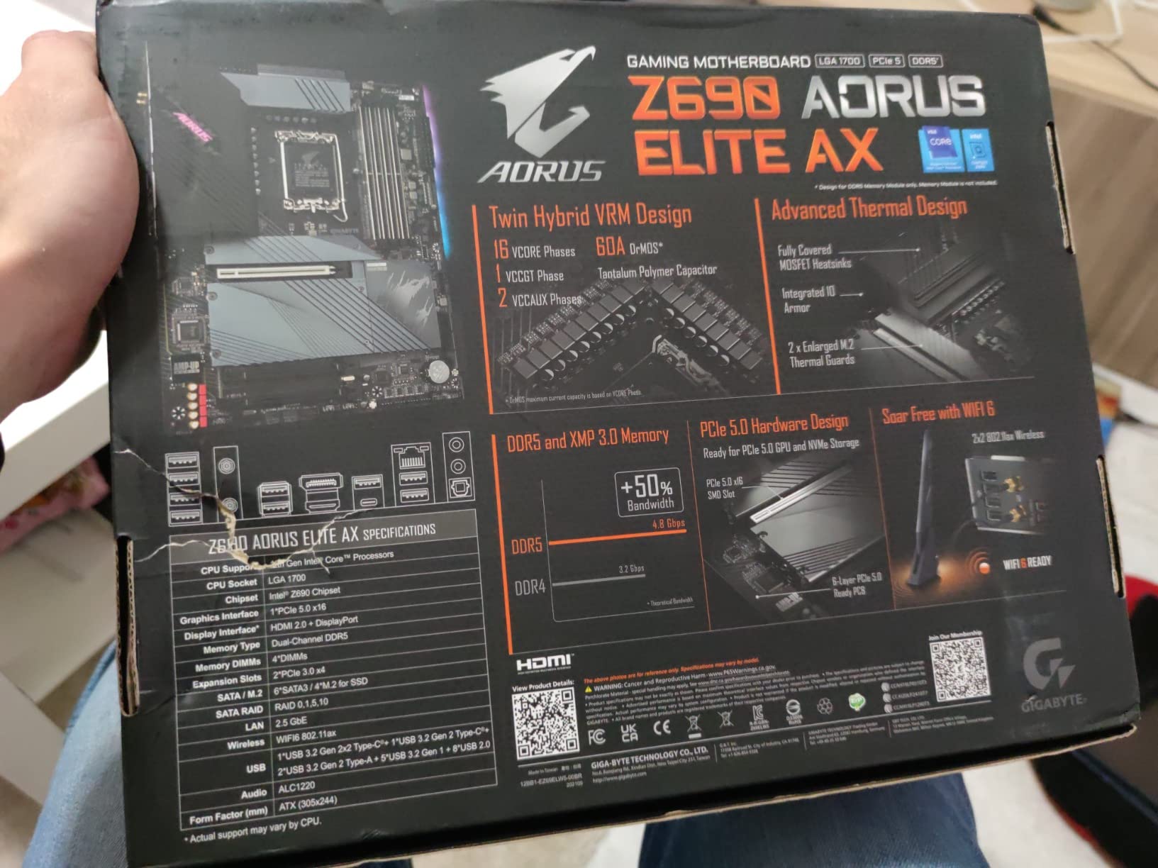 Aorus Z690 Elite DDR4 Scheda Madre ATX LGA1700