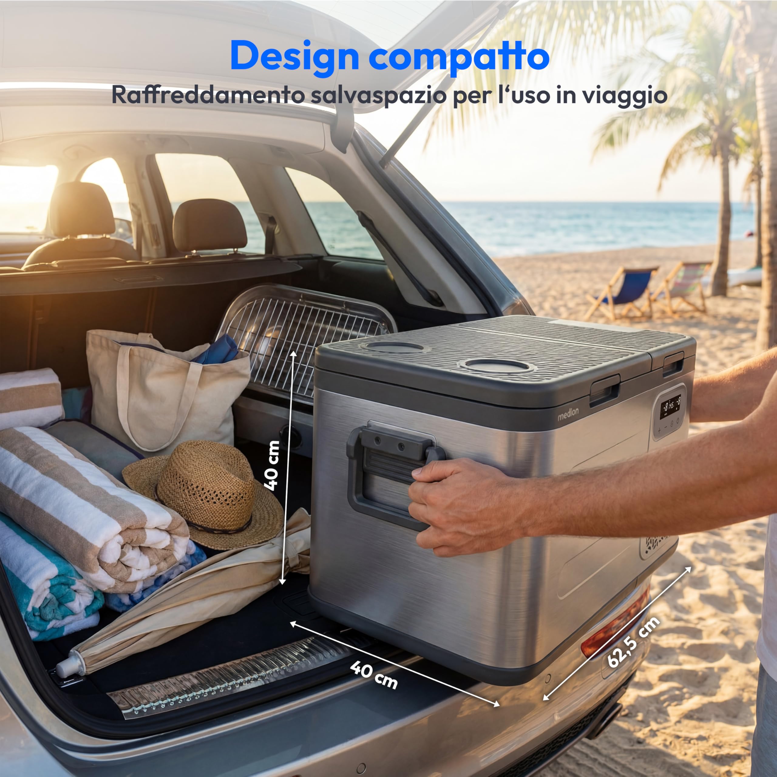 Medion MD370026 frigo portatile 36L doppia zona -20°C