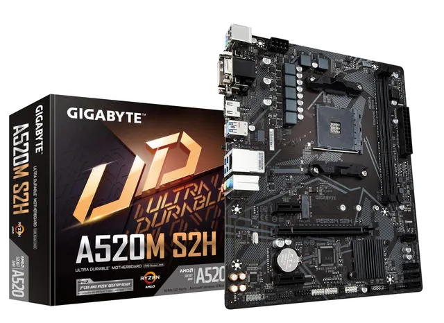 Gigabyte A520M S2H scheda madre Micro ATX AM4 DDR4