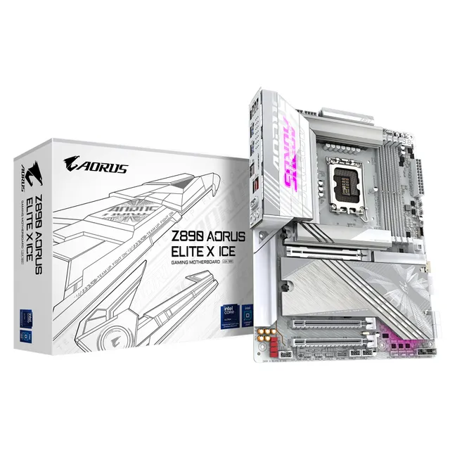 GIGABYTE Z890 AORUS ELITE X ICE scheda madre DDR5 bianca