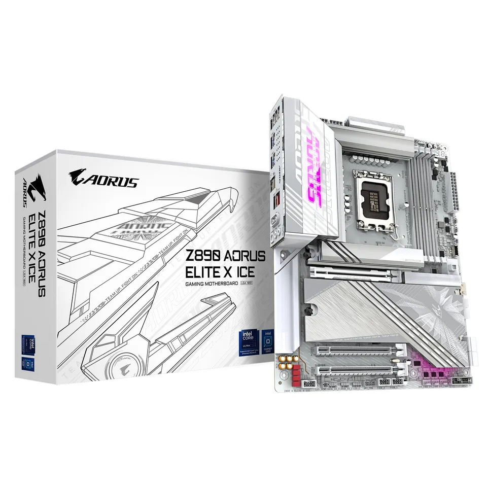 GIGABYTE Z890 AORUS ELITE X ICE scheda madre DDR5 bianca