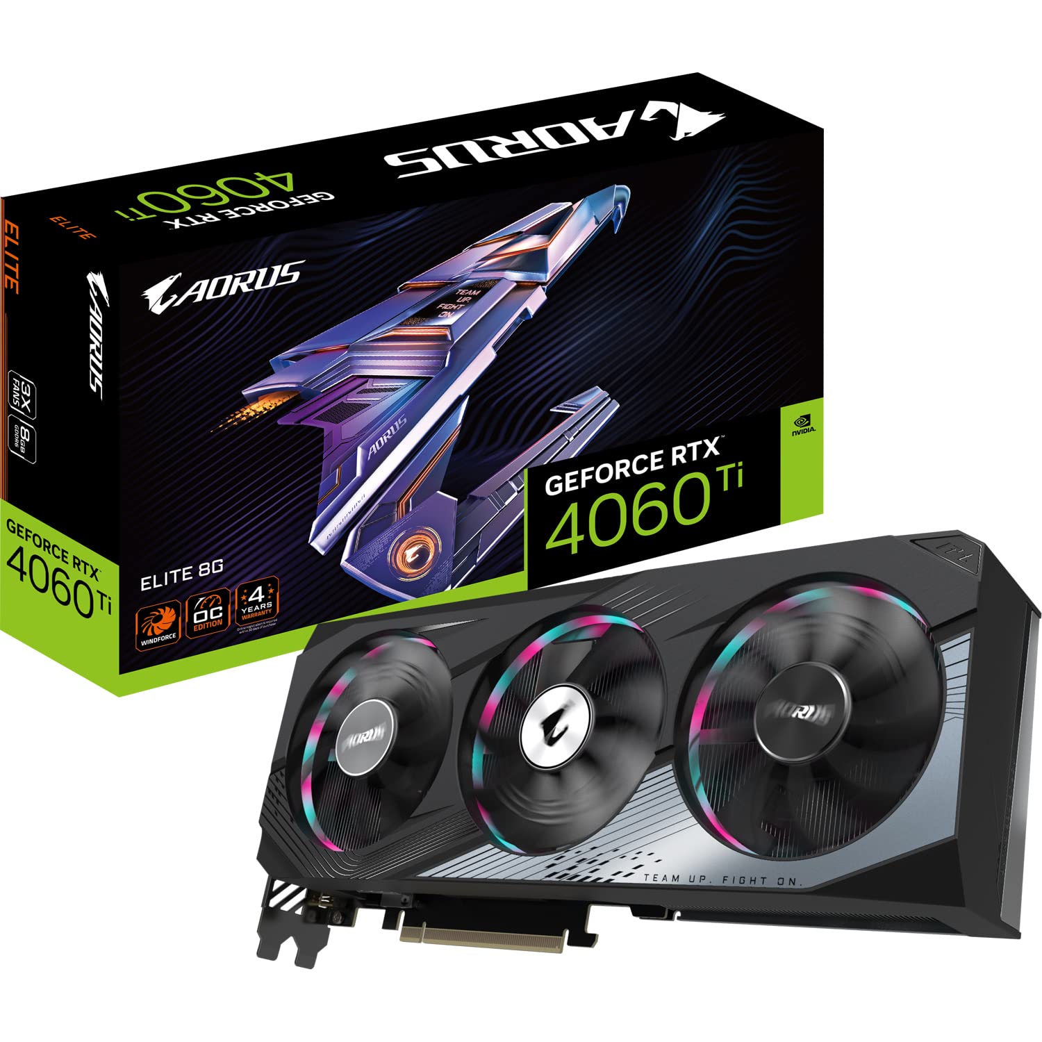 Gigabyte Aorus GeForce RTX 4060 Ti Elite scheda video 8GB