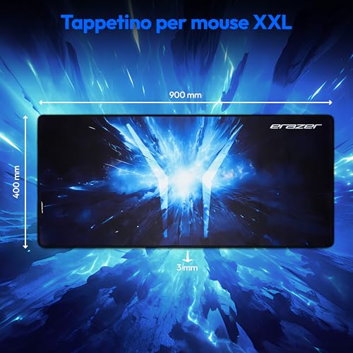 ERAZER Templar X20 tappetino mouse XXL 90x40 idrorepellente
