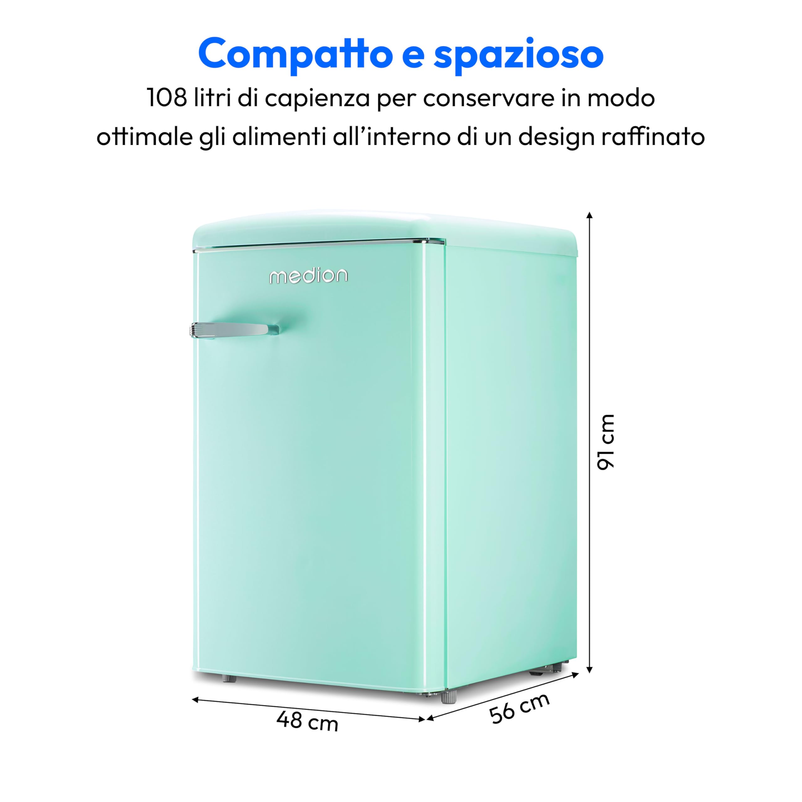 MEDION LIFE Retro MD 37790 frigo-congelatore 108 L