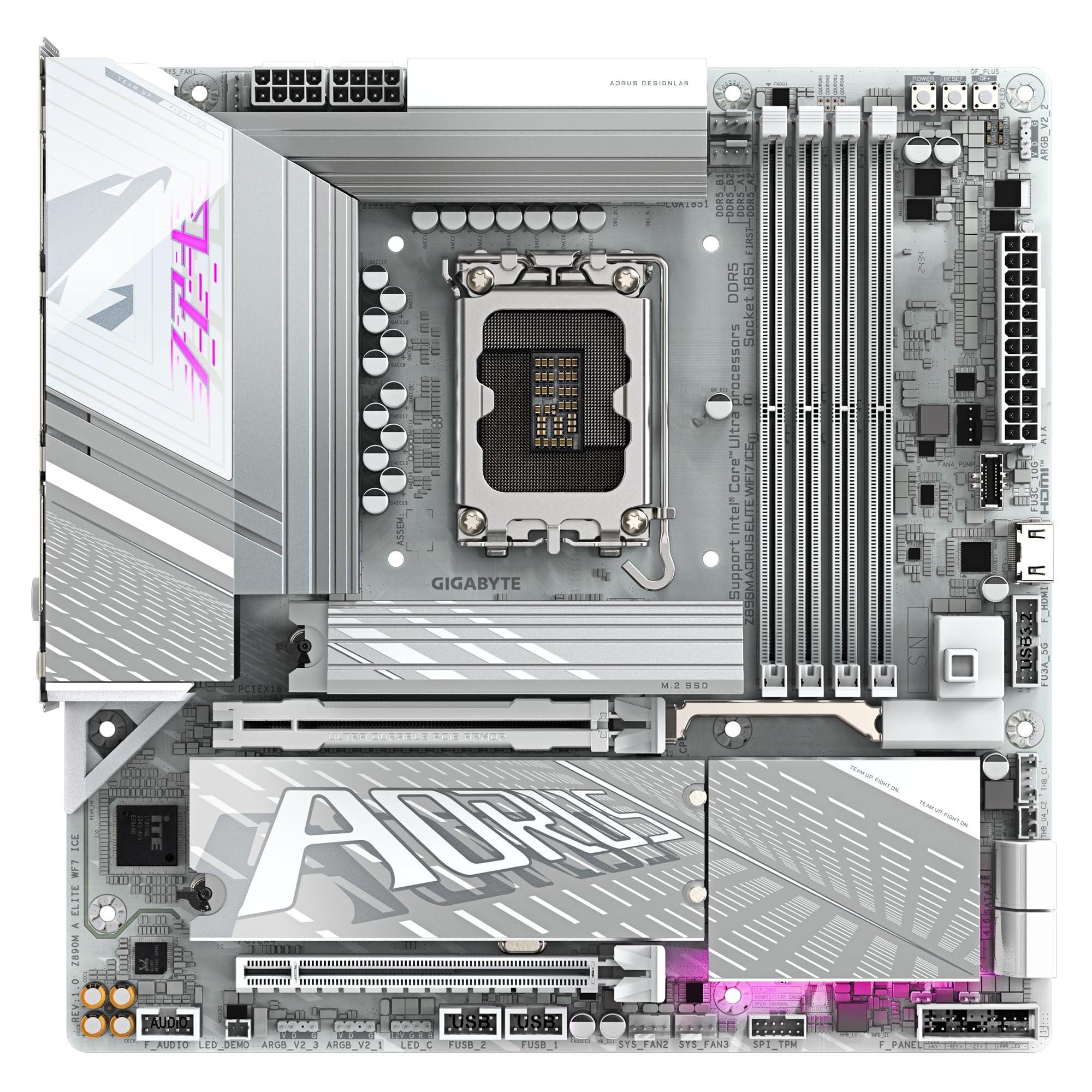 Gigabyte AORUS Z890M ELITE WIFI7 ICE scheda madre LGA1851 DDR5