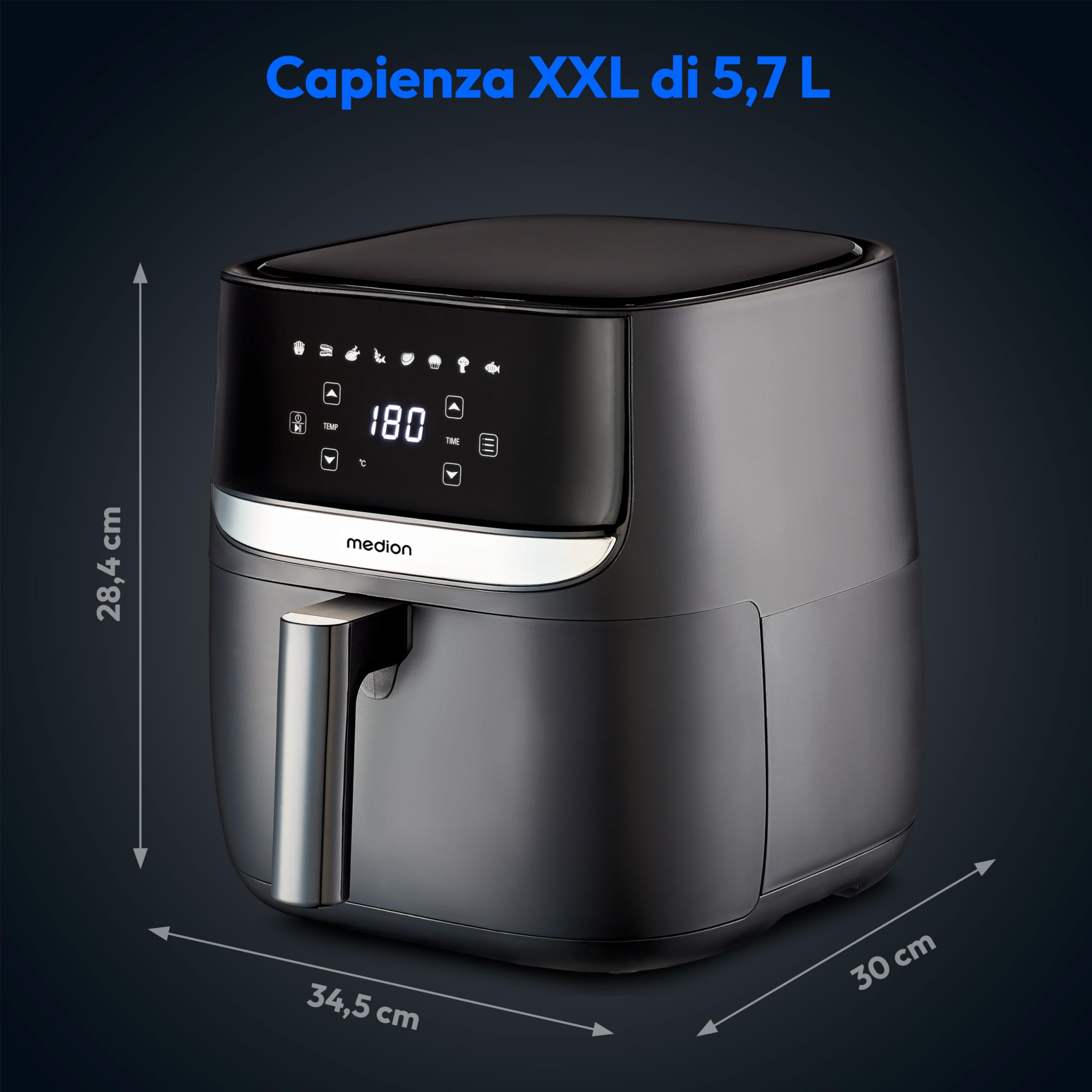 Medion E50 XL MD10532 friggitrice ad aria 5,7L