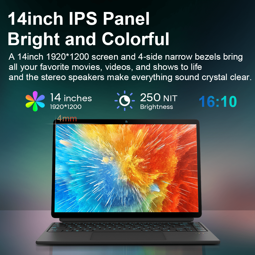 Ninkear T40 2-in-1 tablet laptop 14" N100 16GB/512GB