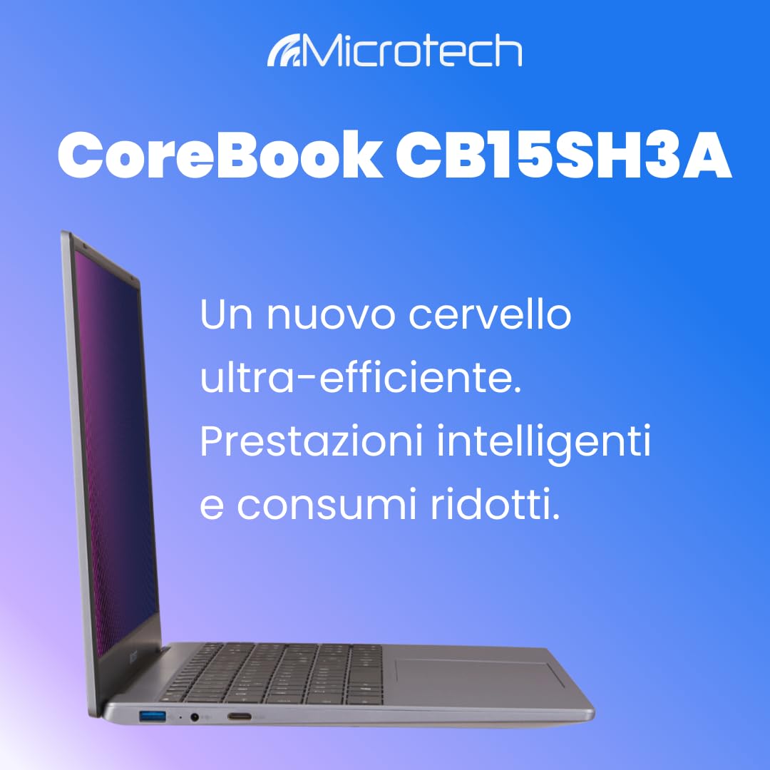 Microtech CoreBook CB15SH3A Ryzen 3 notebook 15,6" 8GB/256GB