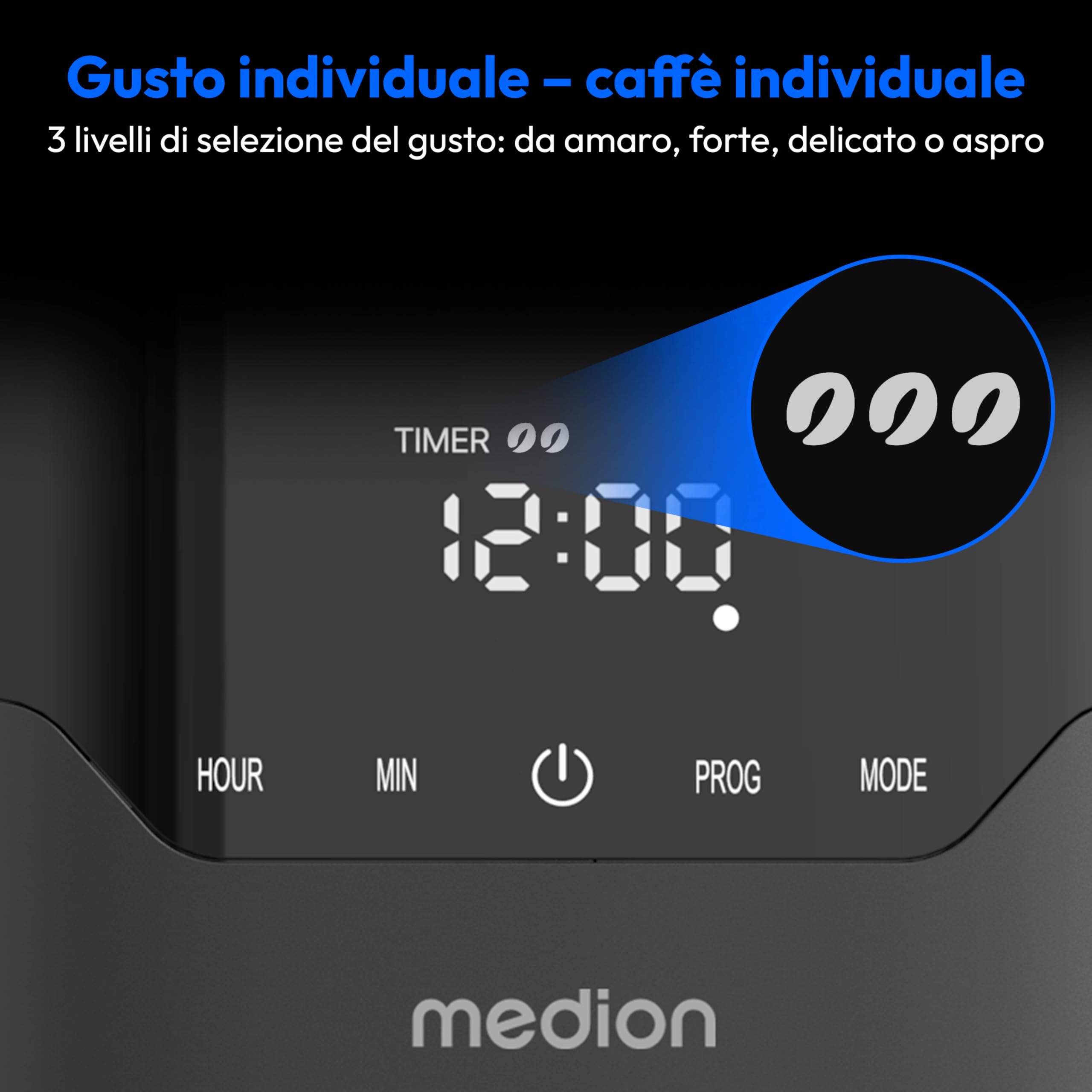 MEDION MD18458 macchina caffè filtro nero 1,2 L termica