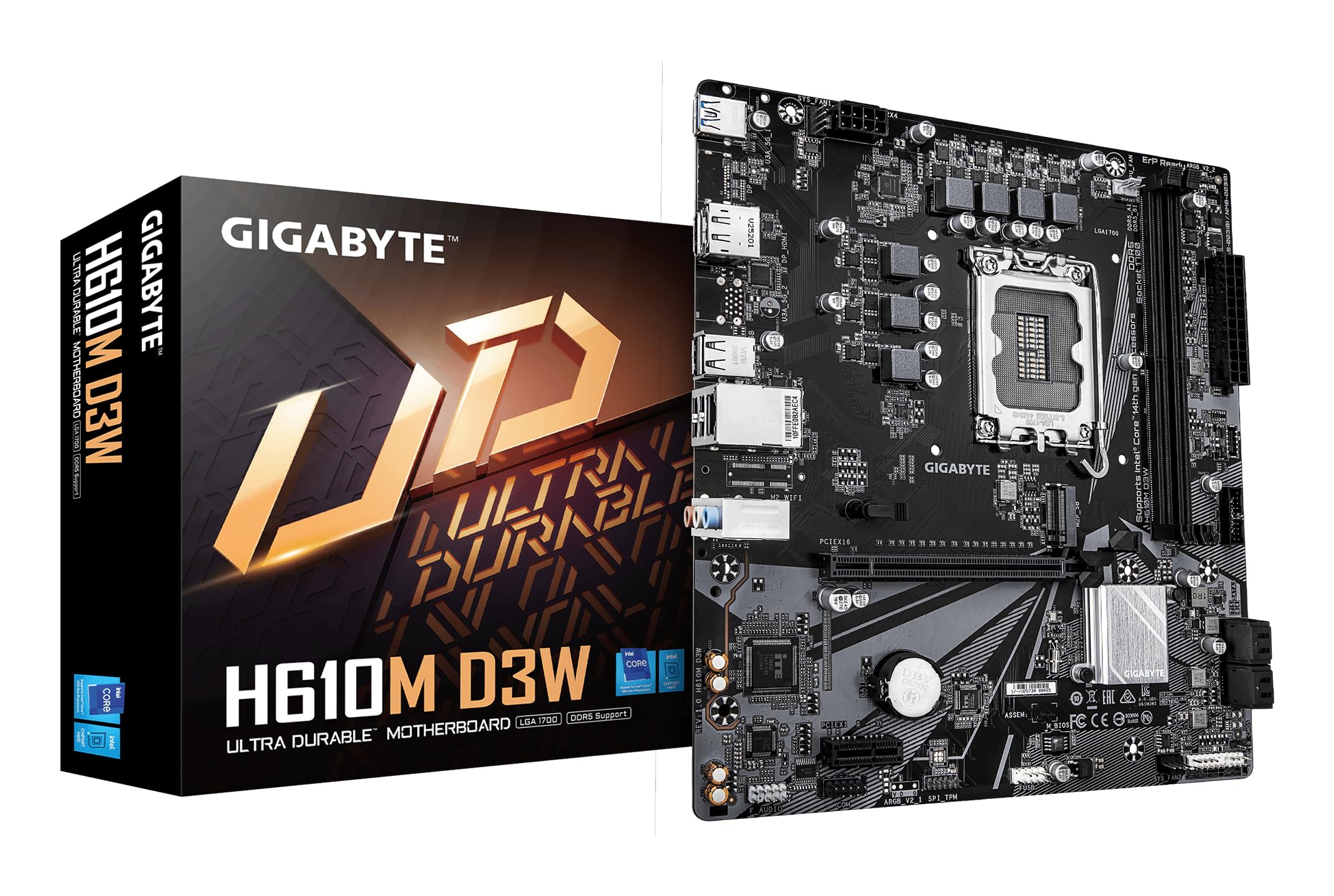 GIGABYTE H610M D3W scheda madre LGA1700 DDR5 M.2