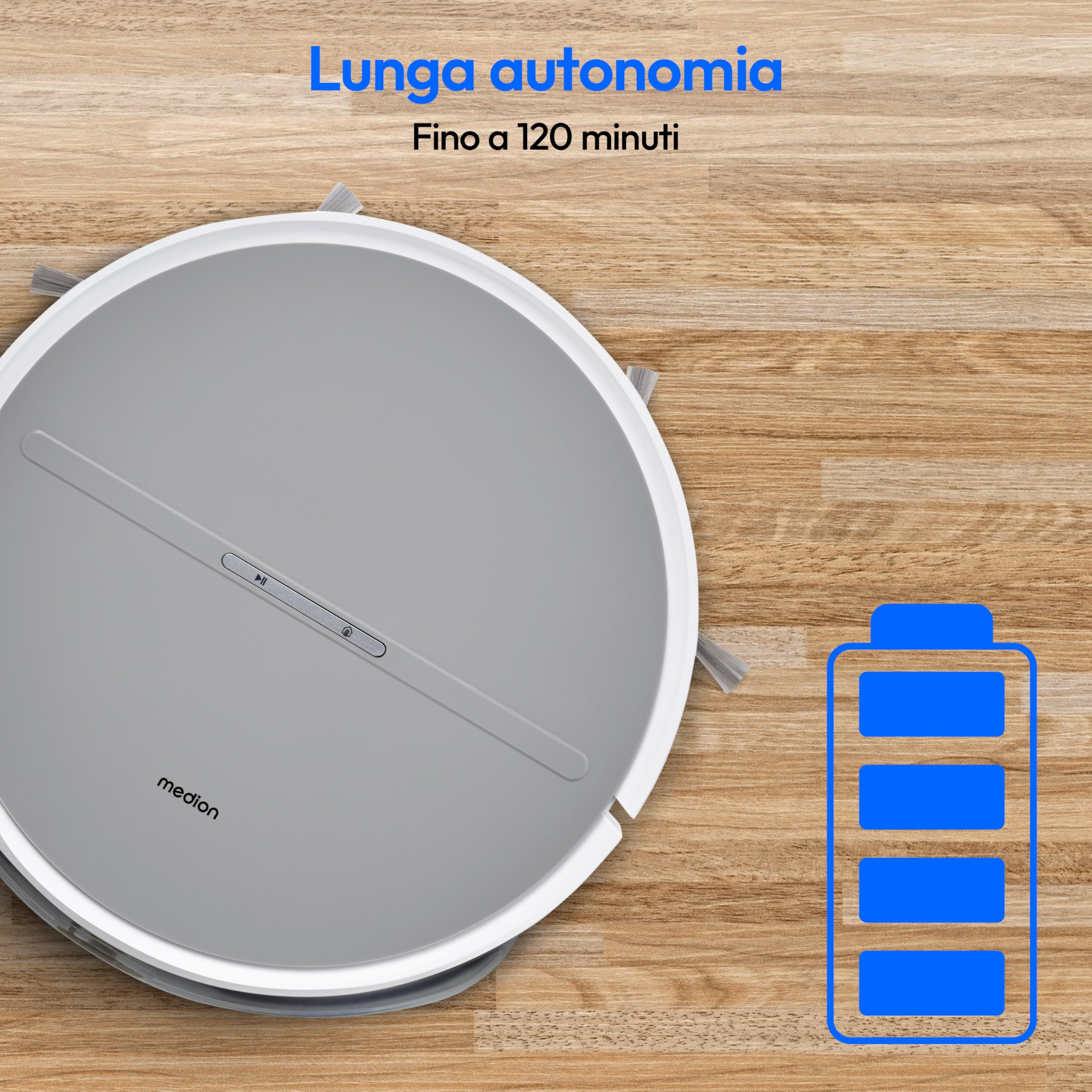 MEDION E35 SW MD18035 robot aspirapolvere lavapavimenti 2000Pa