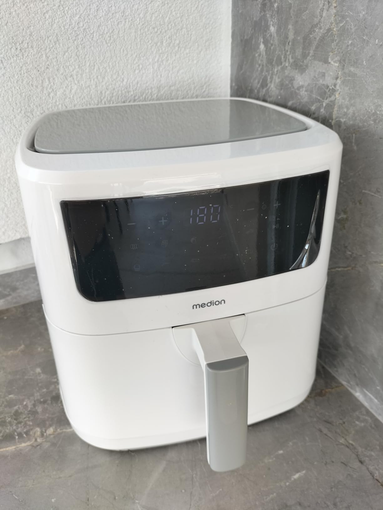 MEDION E40 XL Friggitrice ad aria 5,2L Bianco opaco 9 programmi