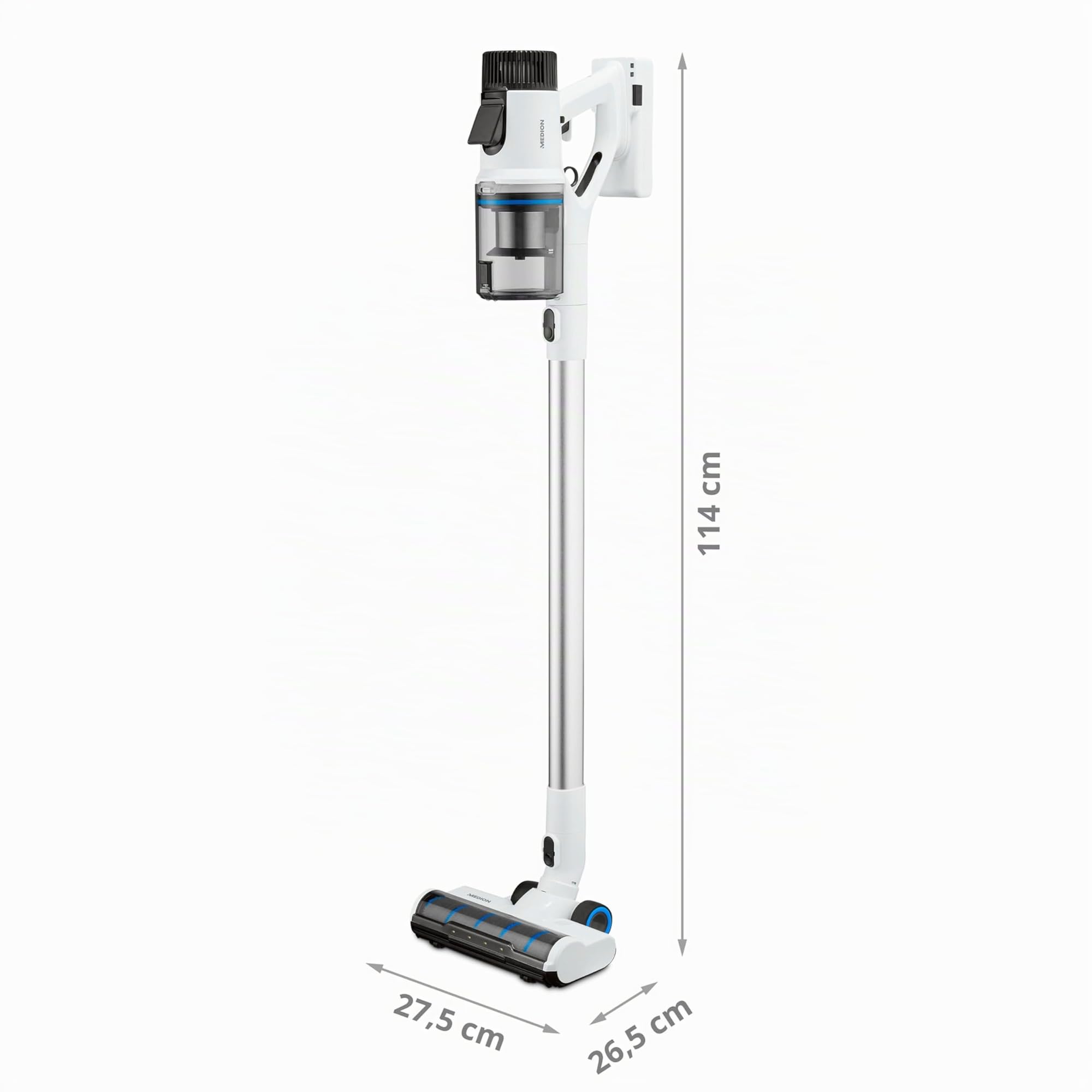 MEDION MD11860 aspirapolvere senza fili 55 min bianco/grigio