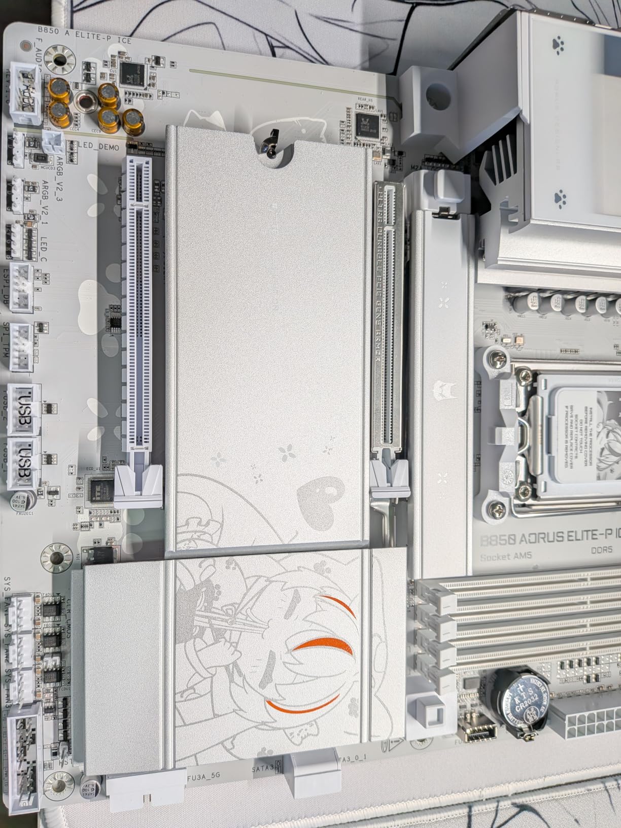 Gigabyte B850 Aorus Elite-P Ice scheda madre AM5 bianca