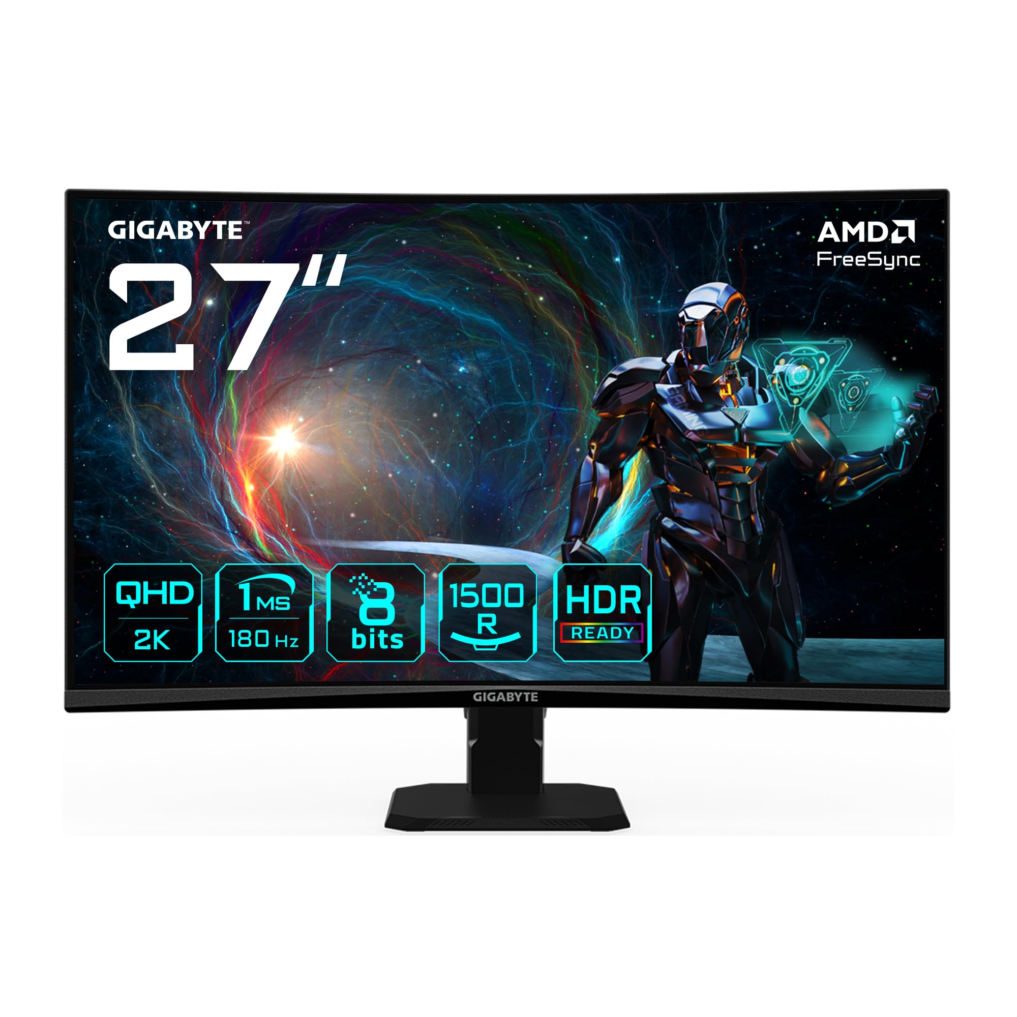 GIGABYTE GS27QCA monitor curvo 27 QHD 180Hz