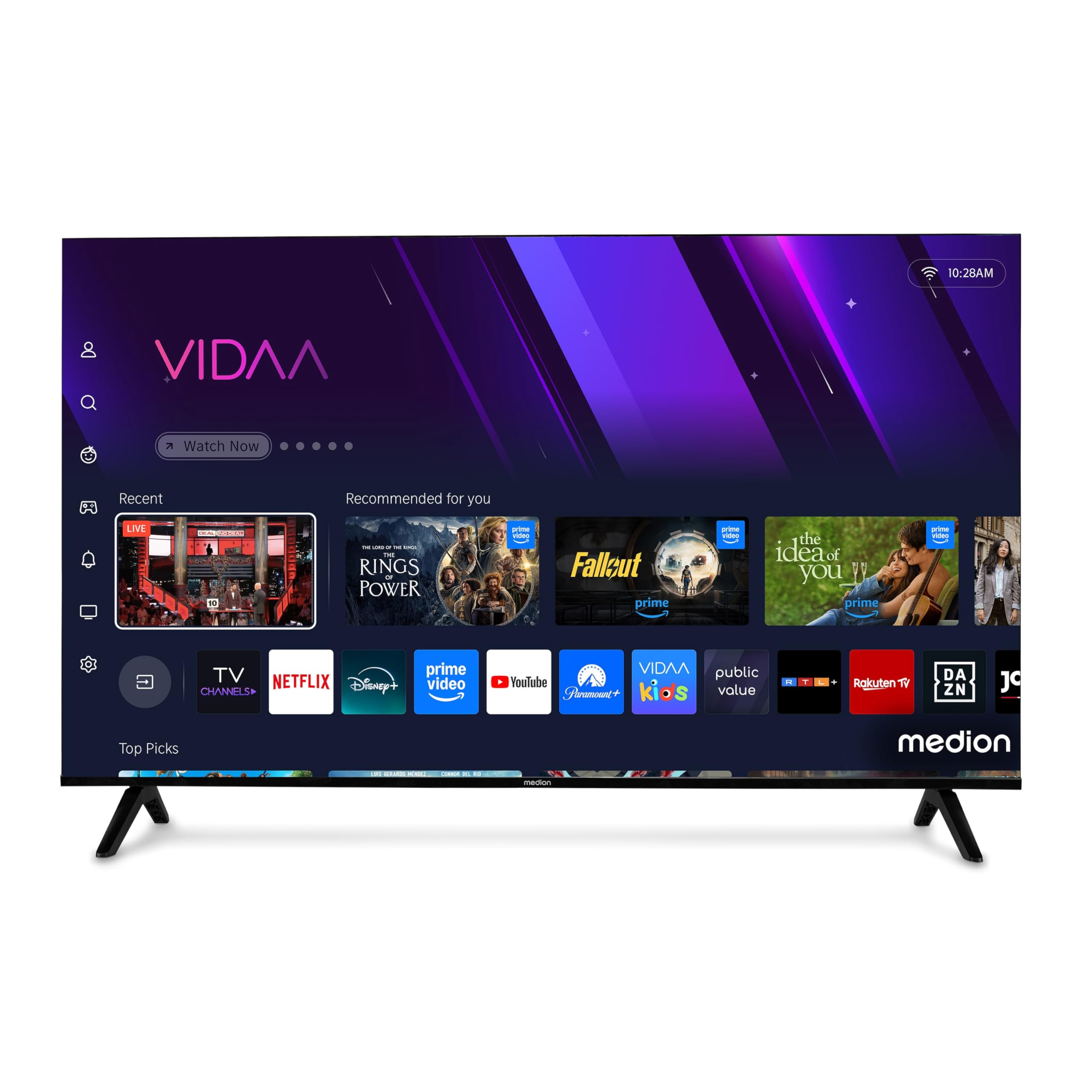 Medion MD 850601 TV QLED 50 pollici 4K Smart Vidaa