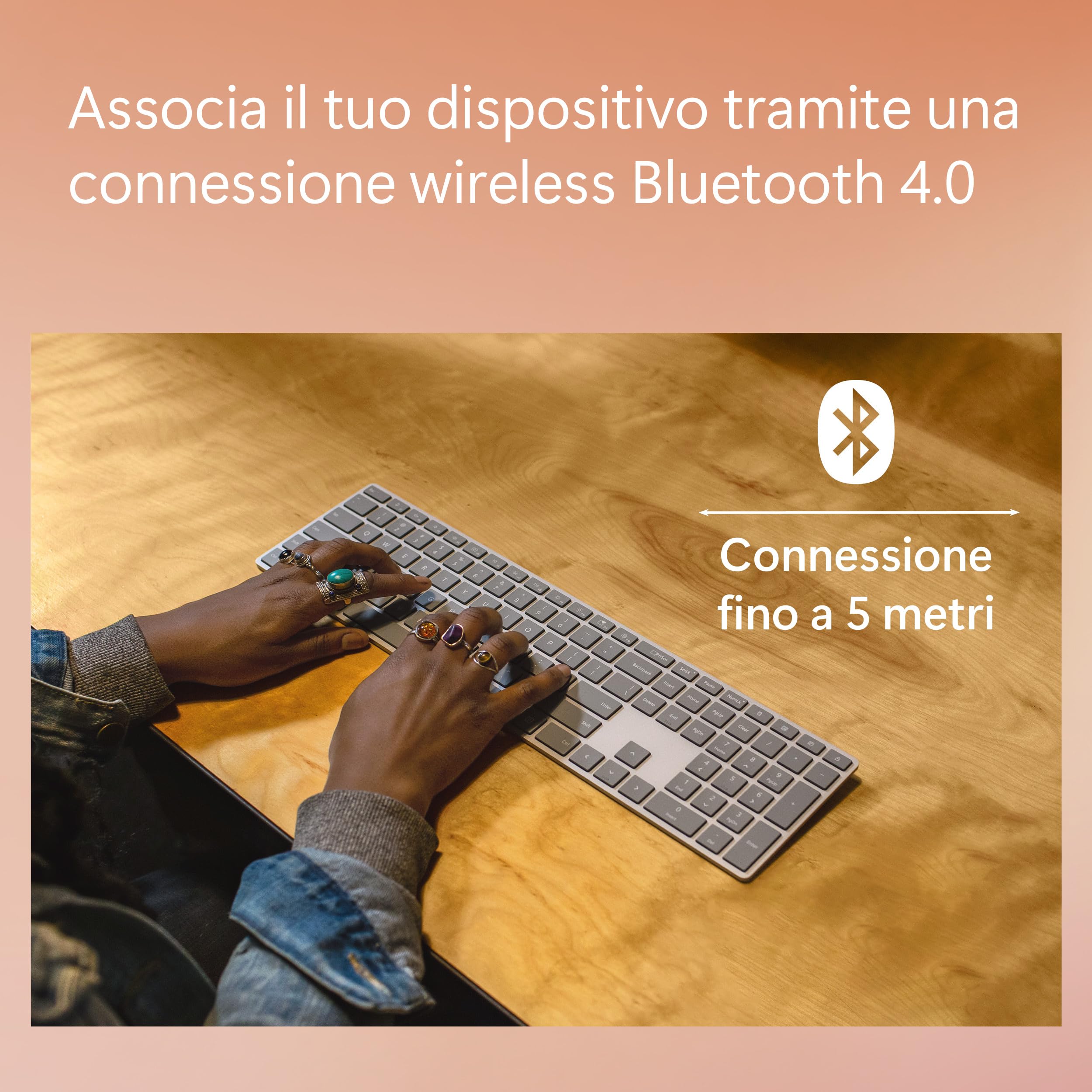 Microsoft Surface Keyboard 2ª edizione tastiera Bluetooth