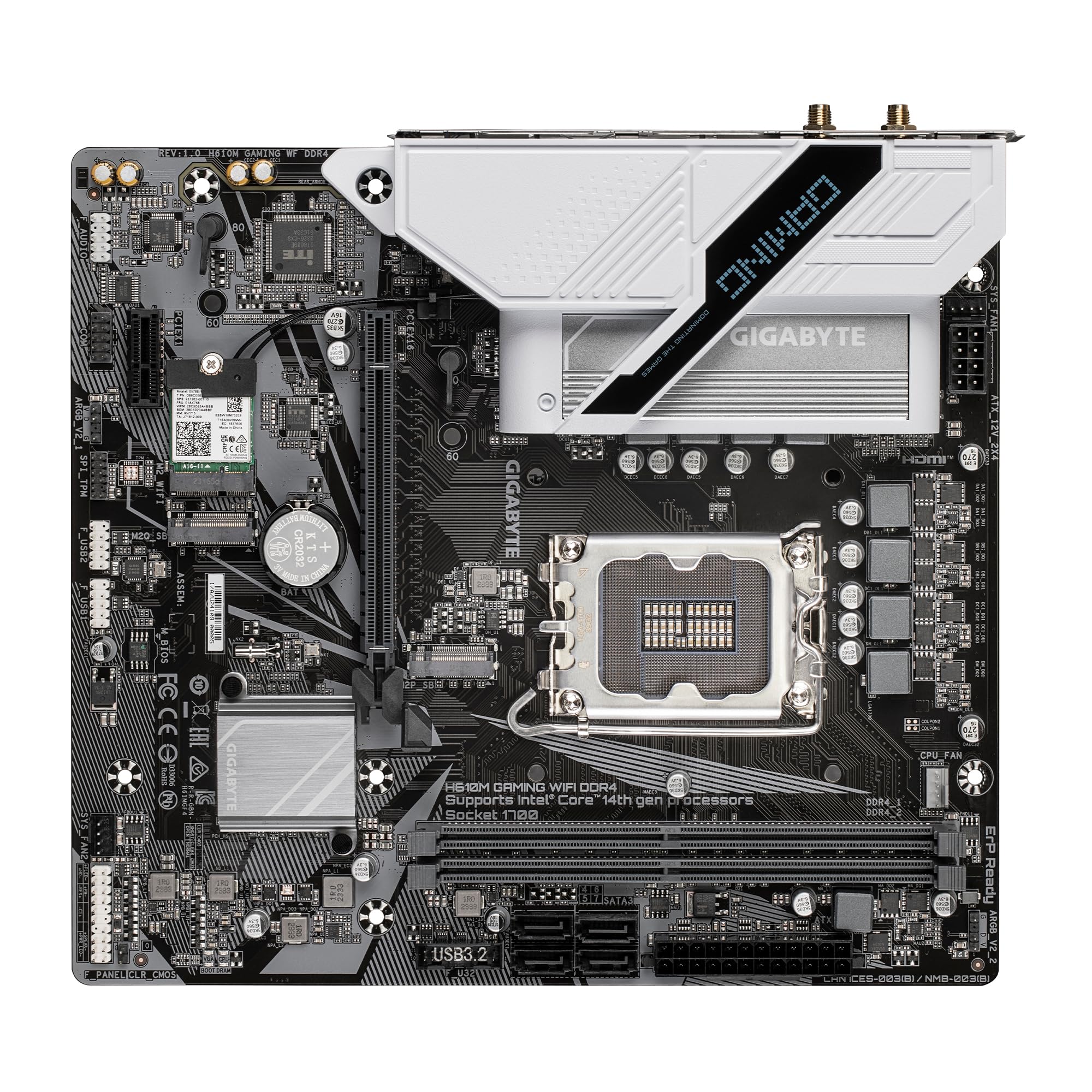 GIGABYTE H610M Gaming WF Scheda Madre DDR4 Wi-Fi