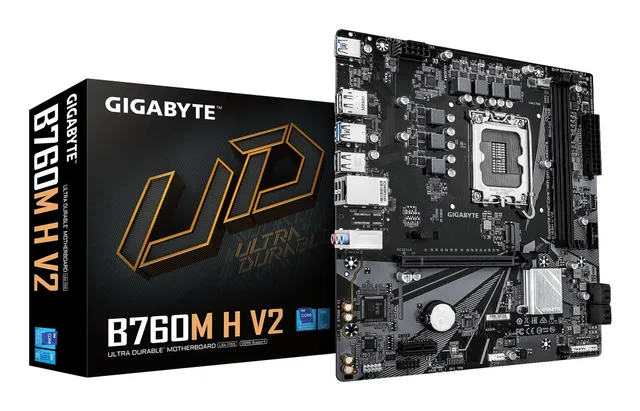 GIGABYTE B760M H V2 scheda madre LGA1700 DDR5 M.2