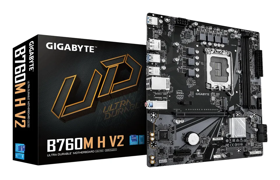 GIGABYTE B760M H V2 scheda madre LGA1700 DDR5 M.2