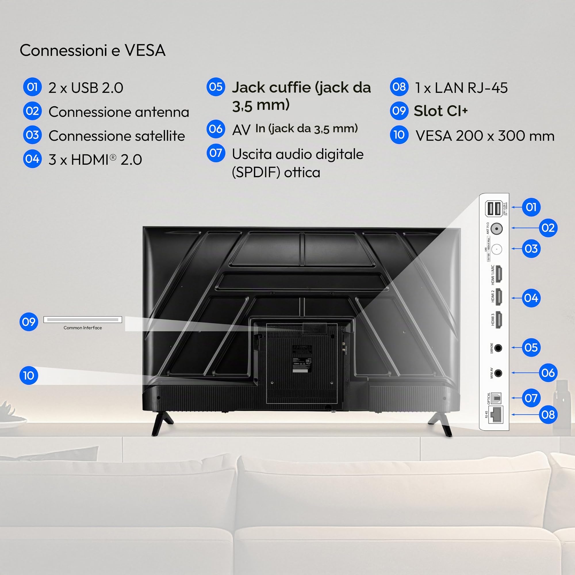 MEDION MD855201 Smart TV 55" Ultra HD HDR10 Bluetooth PVR