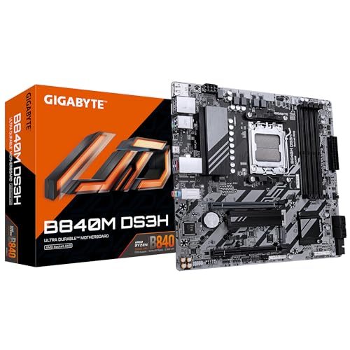 GIGABYTE B840M DS3H scheda madre AM5 DDR5 8200MHz