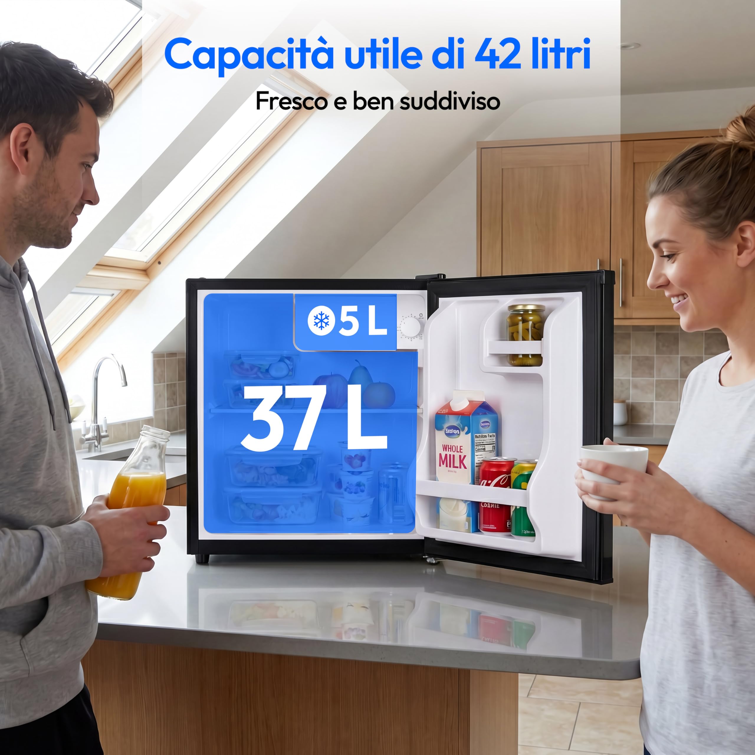 MEDION MD 370001 minifrigo 42 L nero con serratura