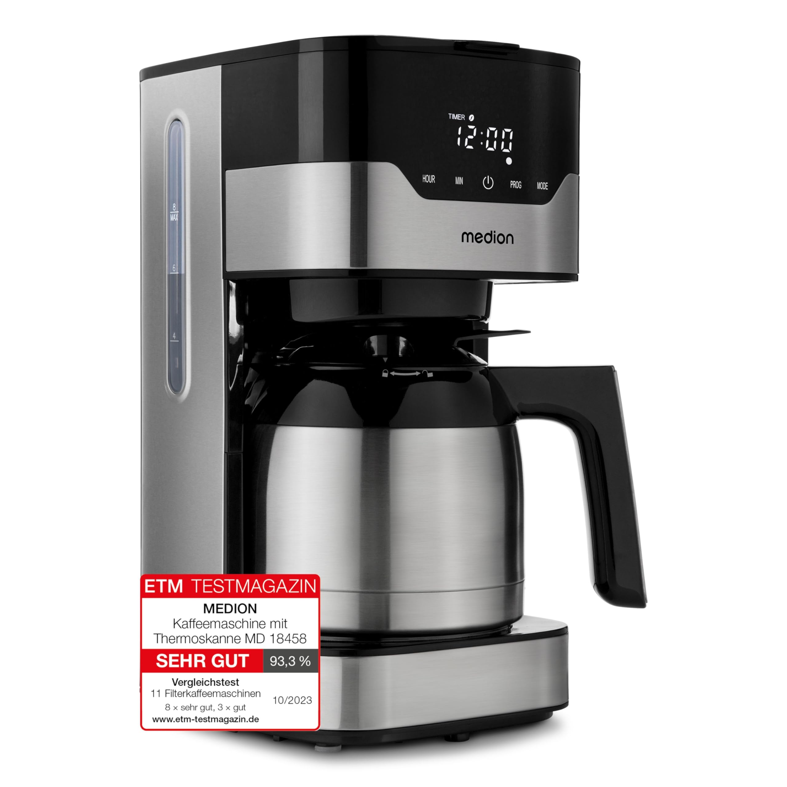 MEDION MD18458 macchina caffè filtro nero 1,2 L termica