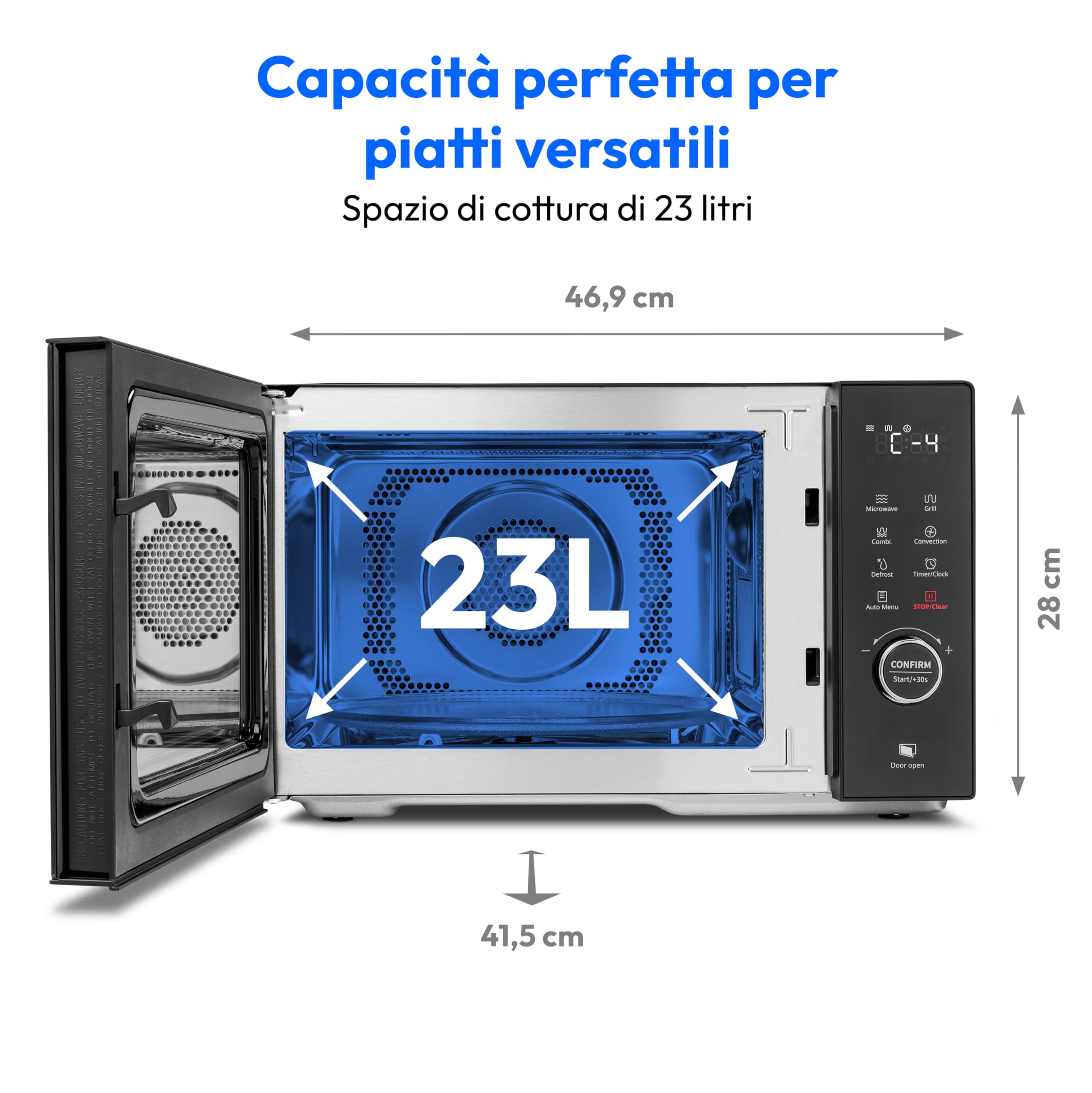 MEDION MD12031 microonde con grill 23 litri nero 900W