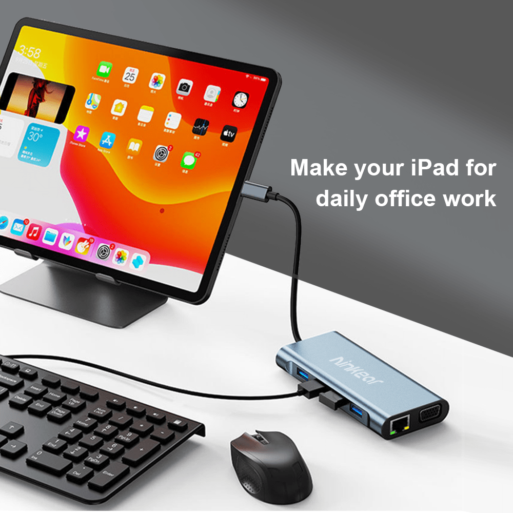 Ninkear Hub USB-C docking station 11 in 1 laptop