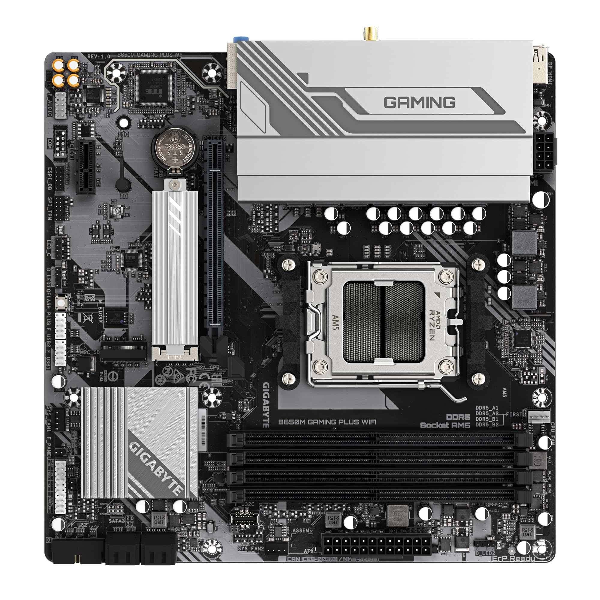 GIGABYTE B650M GAMING PLUS WIFI scheda madre AM5 DDR5