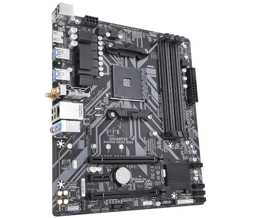 Gigabyte B450M DS3H WiFi scheda madre AM4 DDR4