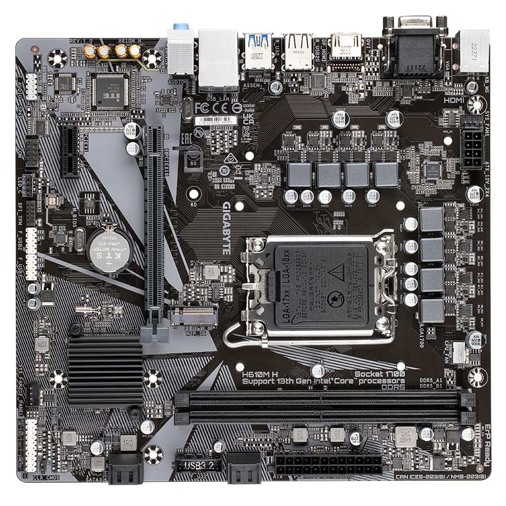 GIGABYTE H610M H scheda madre LGA1700 DDR4
