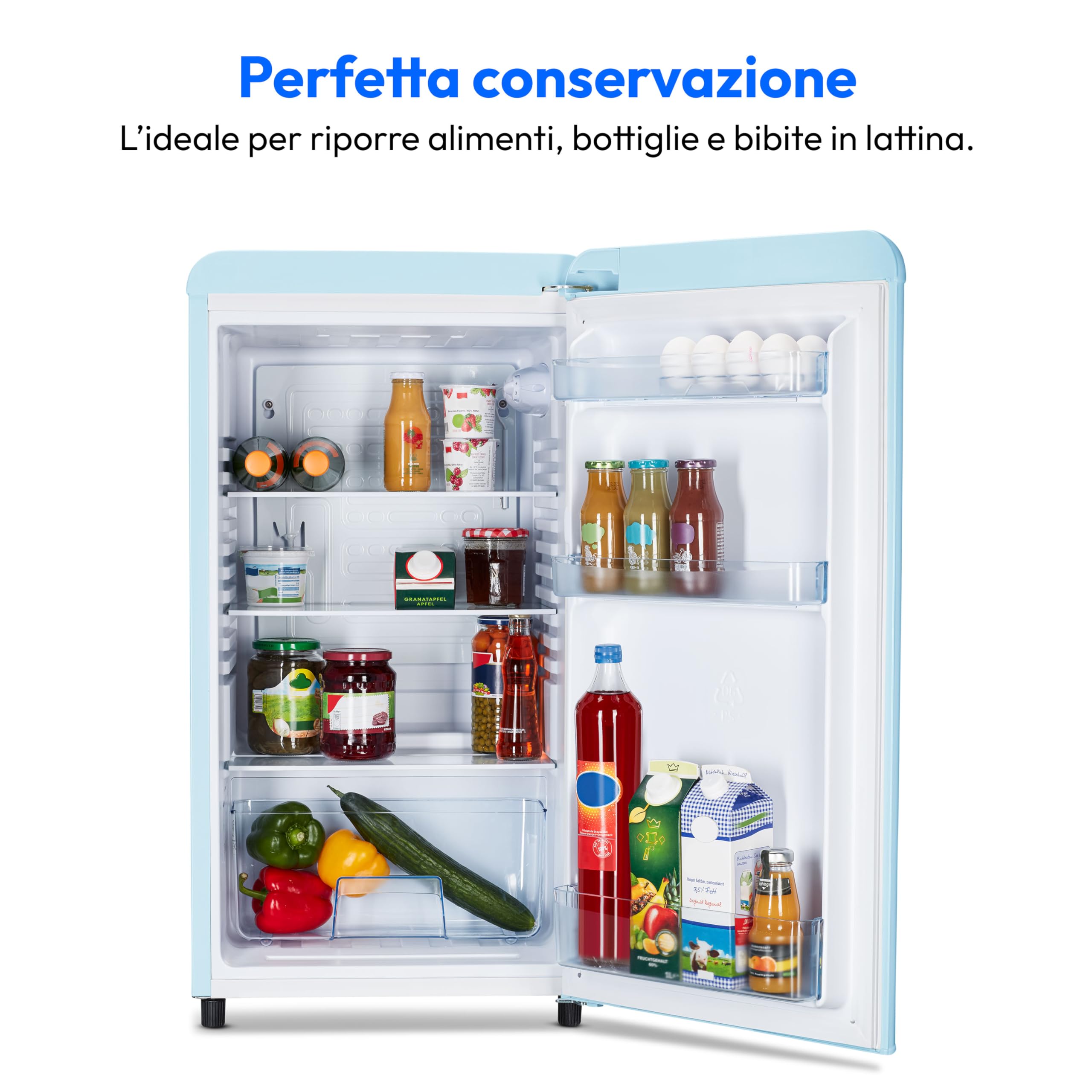 MEDION LIFE MD 37800 frigorifero retrò blu 91 litri 38 dB