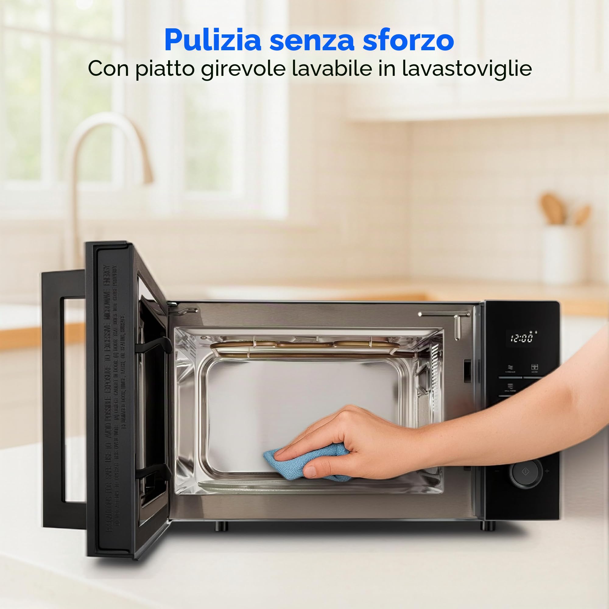 Medion microonde combinato 25L grill friggitrice grigio scuro