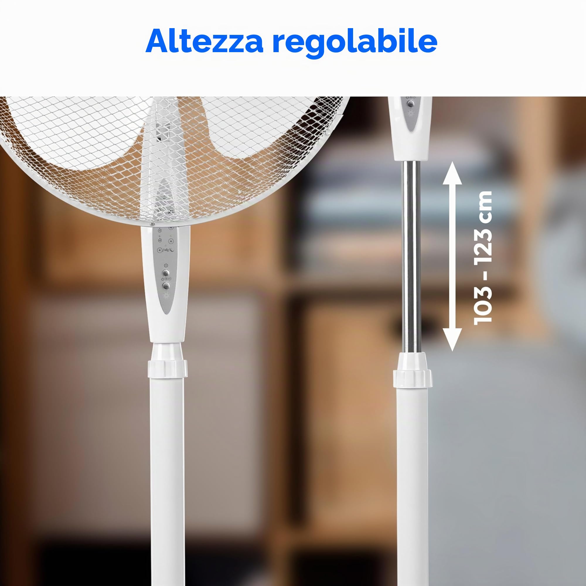 MEDION MD18795 ventilatore a piantana 45W bianco telecomando