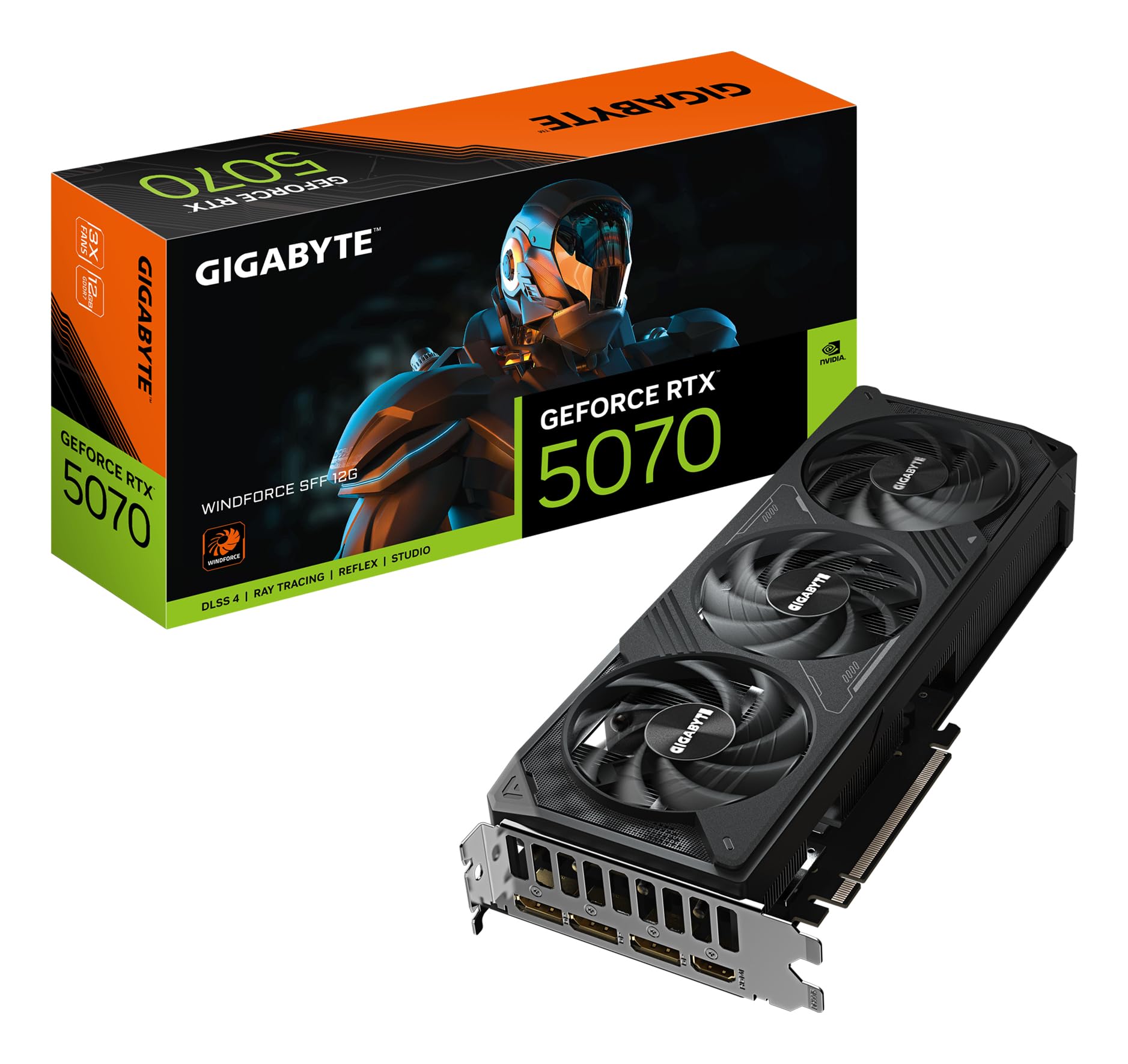 GIGABYTE RTX 5070 WINDFORCE SFF 12G scheda video GDDR7