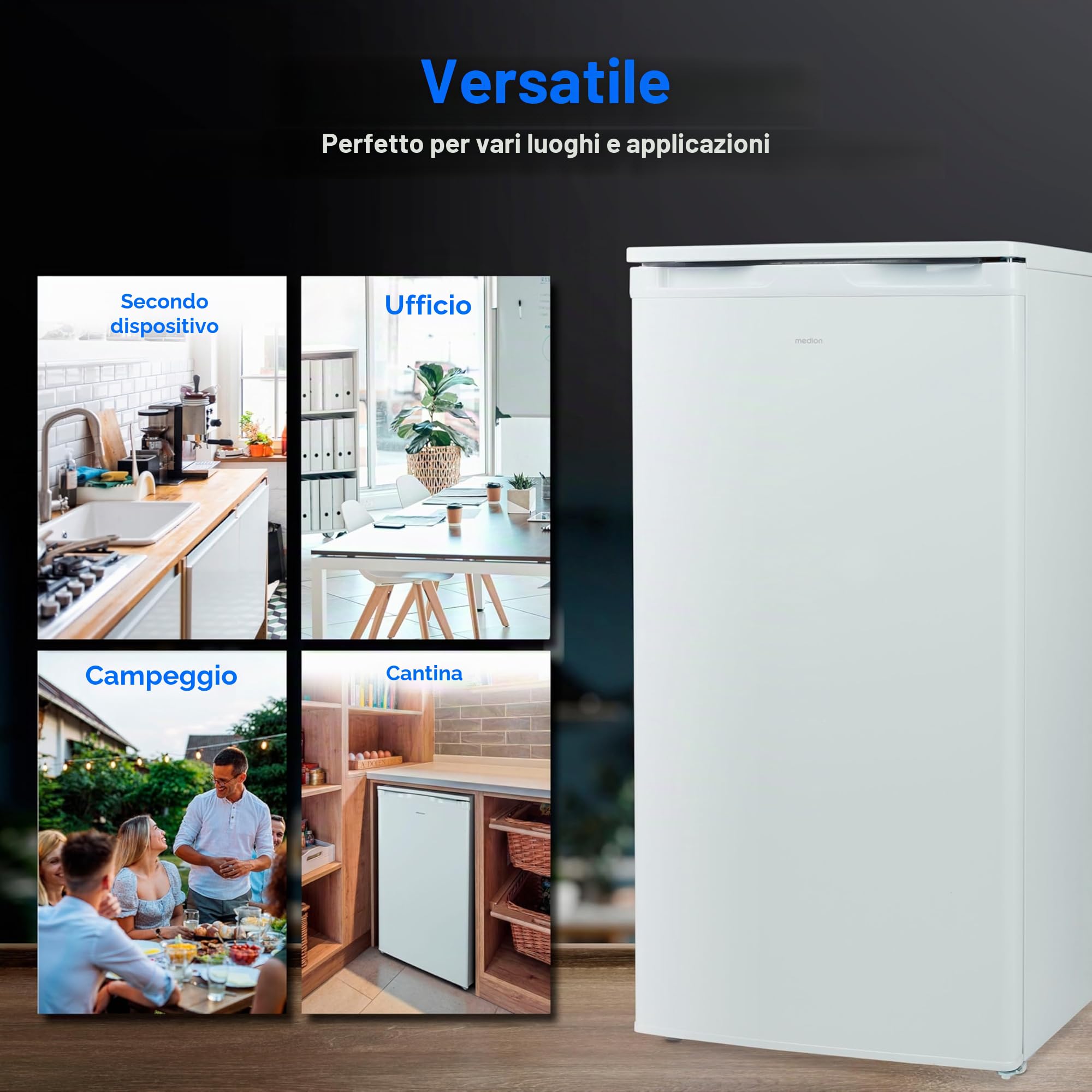 MEDION MD 37688 congelatore 64 litri 85 cm 4 stelle