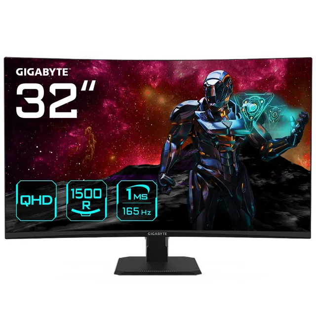 GIGABYTE GS32QC monitor curvo 31,5" QHD 165Hz HDR