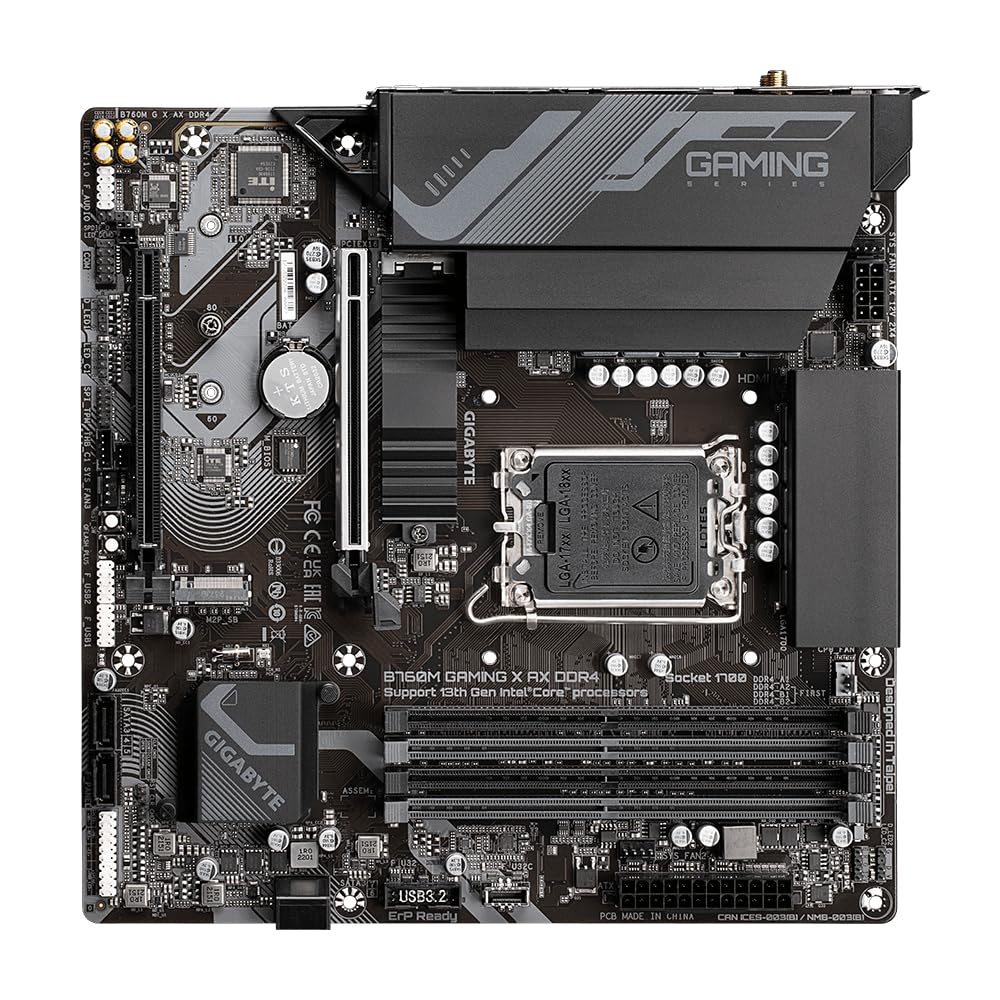GIGABYTE B760M GAMING X AX DDR4 scheda madre WiFi 6E