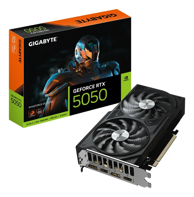 Gigabyte WINDFORCE RTX 5050 OC V2 scheda video 8GB GDDR6 DLSS 4