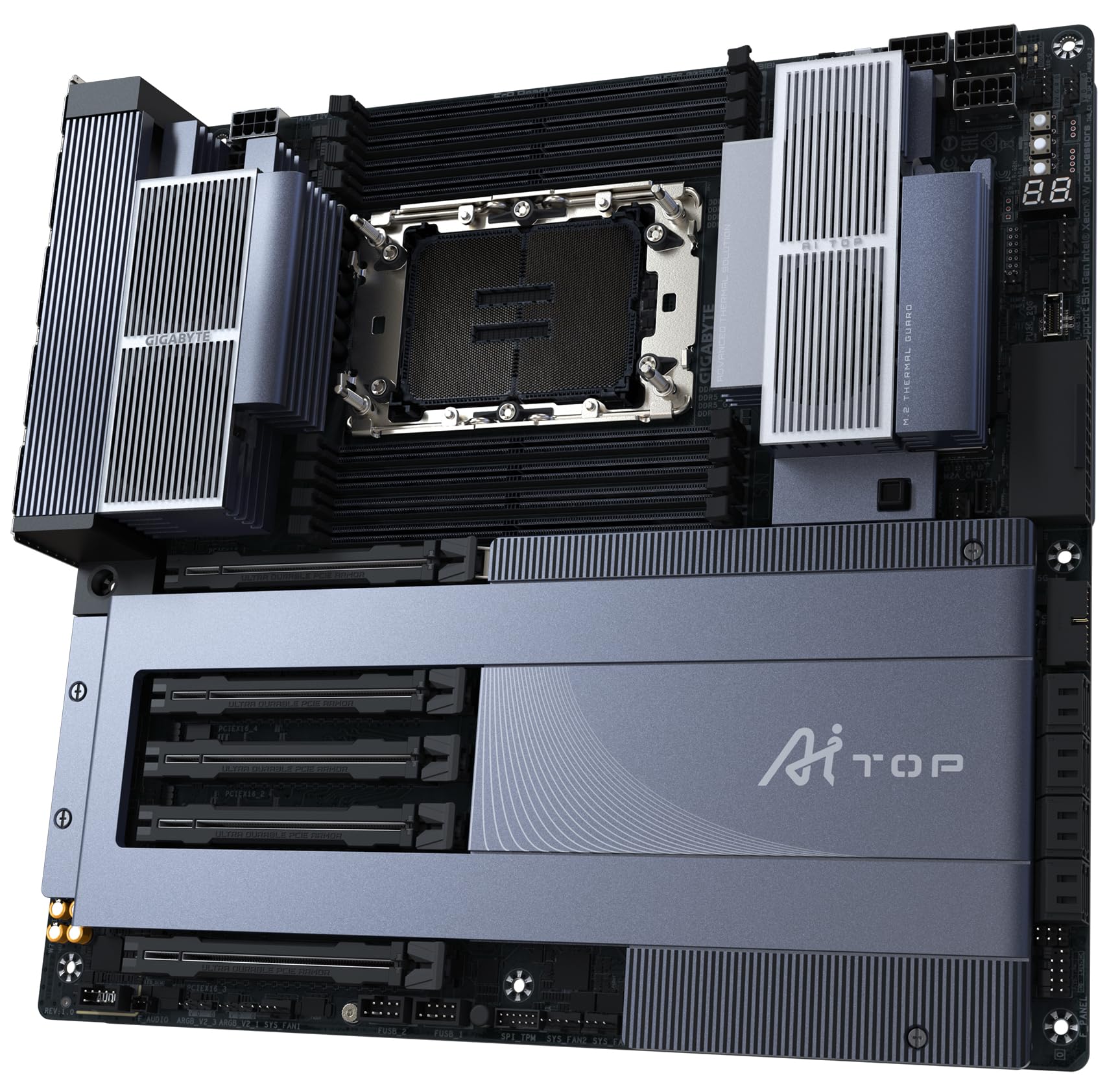 GIGABYTE AI TOP W790 scheda madre Xeon DDR5 Wi-Fi 7