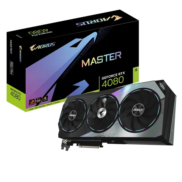 GIGABYTE AORUS MASTER GV-N4080AORUS M-16GD scheda grafica 16GB GDDR6X