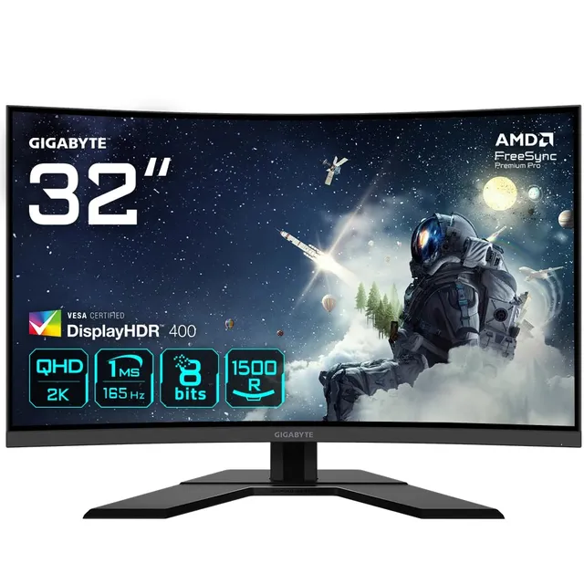 GIGABYTE G32QC A monitor curvo 31,5" QHD 165Hz HDR400