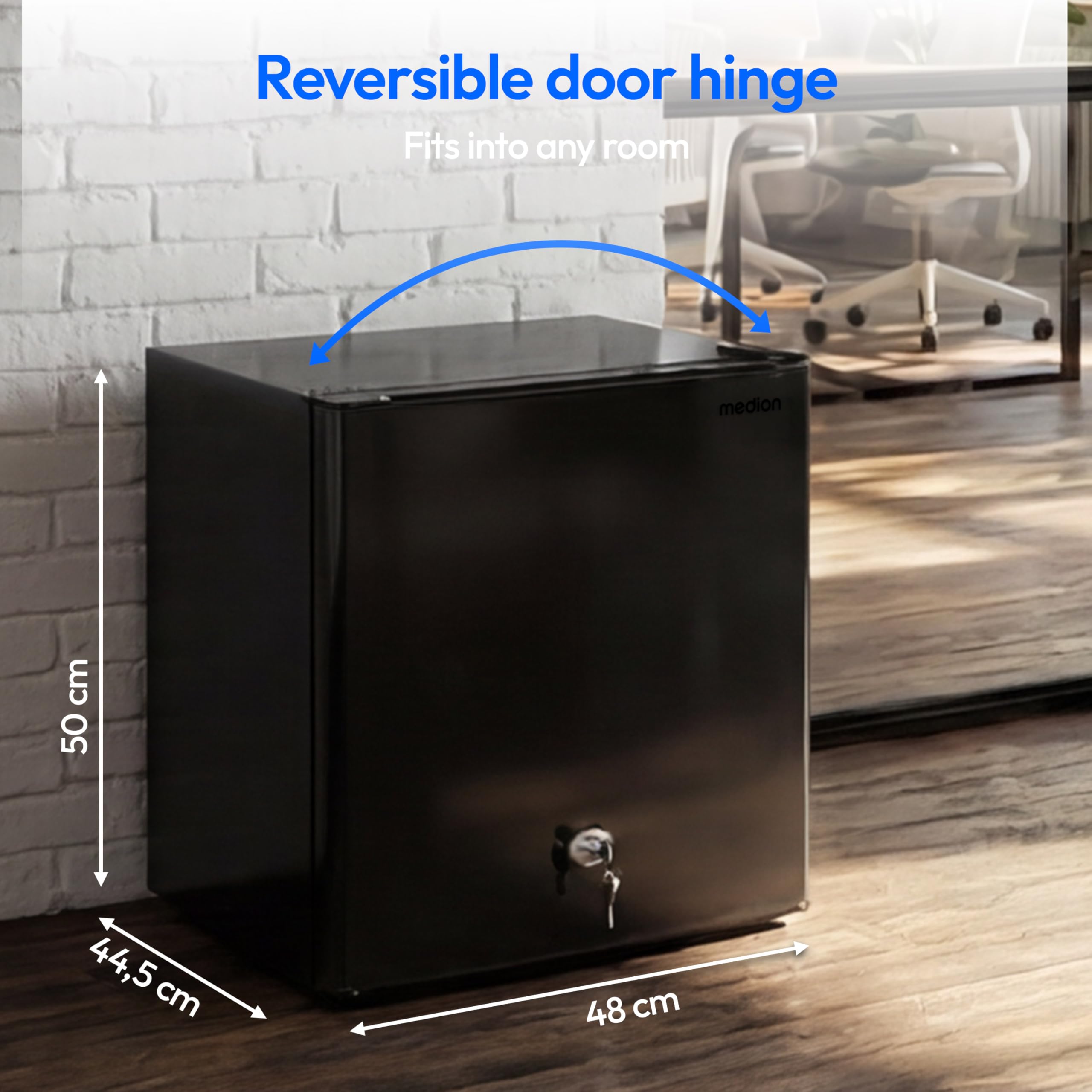 MEDION MD 370001 minifrigo 42 L nero con serratura