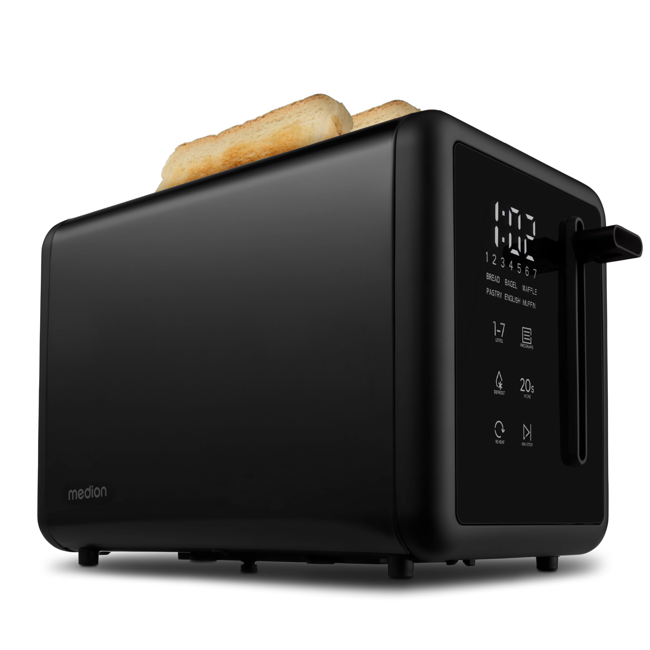 MEDION MD12102 tostapane 2 fette argento 850W