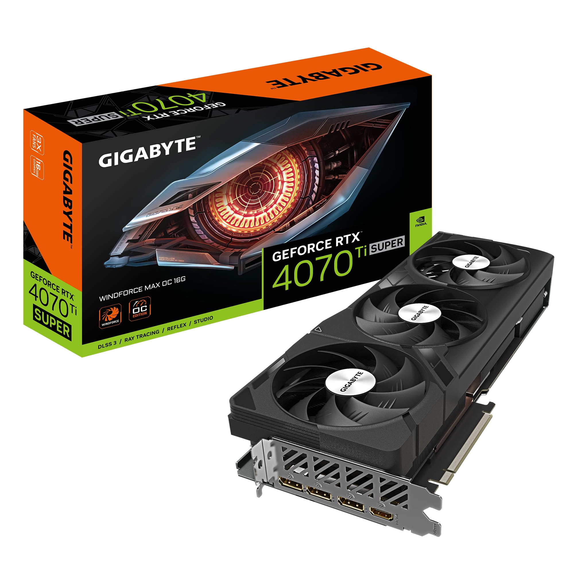 Gigabyte RTX 4070 Ti SUPER WINDFORCE MAX OC scheda video 16GB