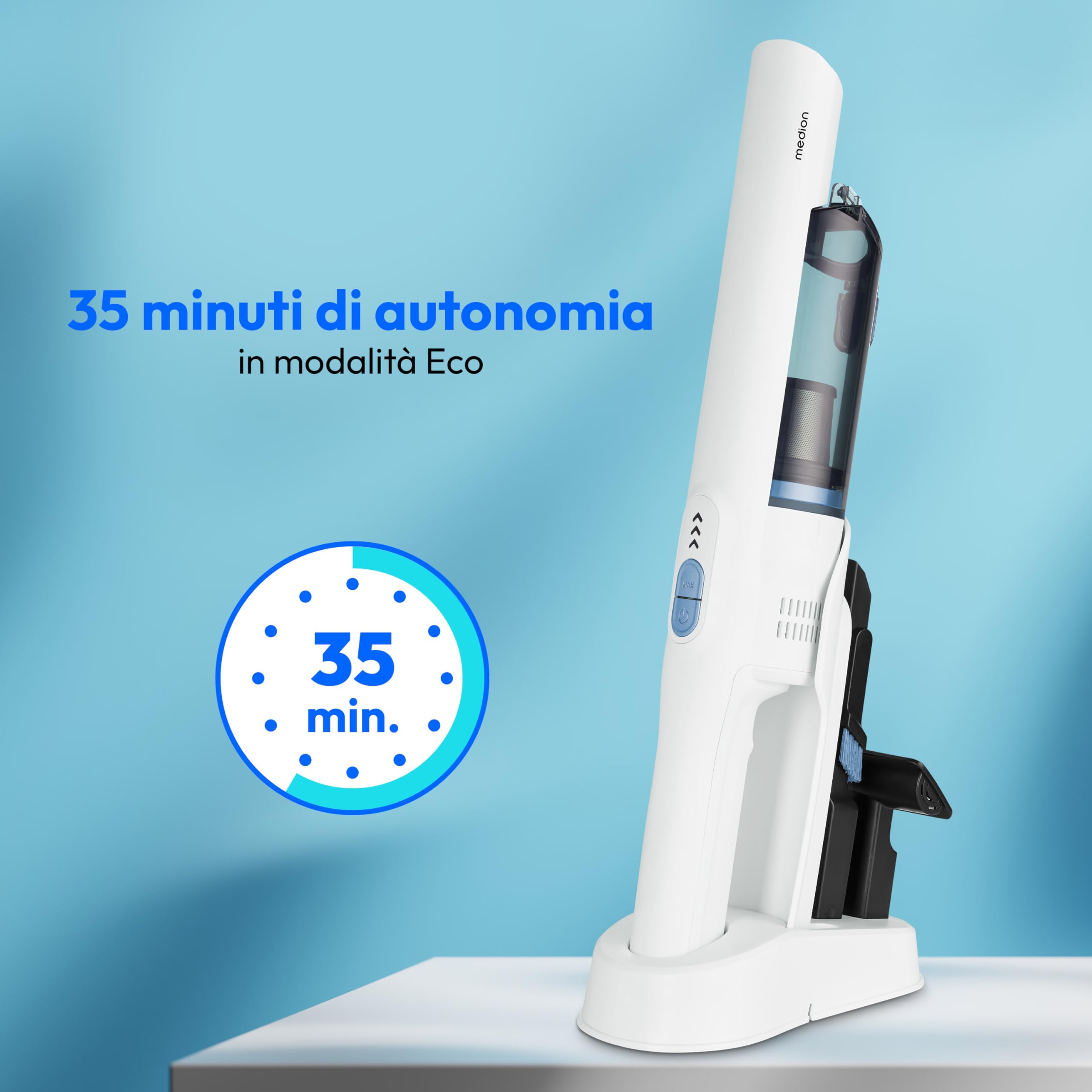MEDION MD12057 aspirapolvere portatile senza fili bianco