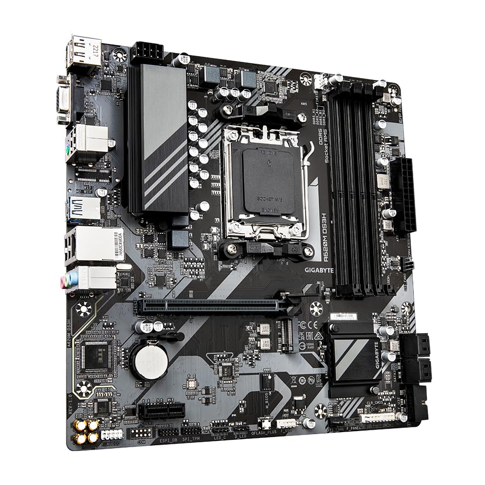 Gigabyte A620M DS3H scheda madre AM5 DDR5 PCIe 4.0